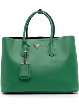 Prada Pre-Owned: Зелёная сумка 