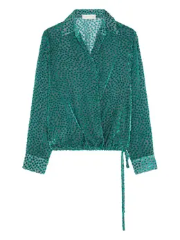 DRIES VAN NOTEN: Зелёная рубашка 