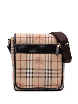 Burberry Pre-Owned: Коричневая сумка через плечо 