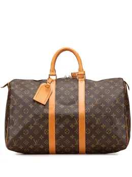 Louis Vuitton Pre-Owned: Коричневая дорожная сумка 