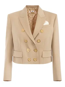 Elisabetta Franchi: Двубортный жакет 