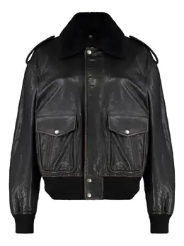 Saint Laurent: Чёрная куртка 