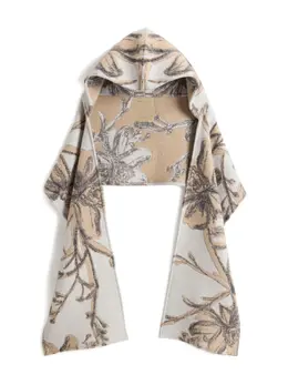 Woolrich: Плащ с растительным принтом 