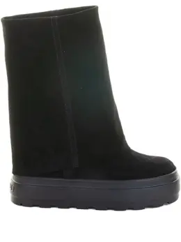 Casadei: Чёрные ботинки 