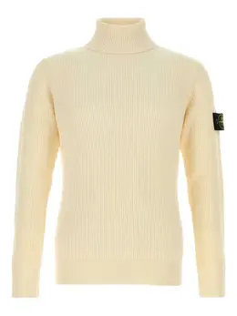 Stone Island: Бежевый свитер 
