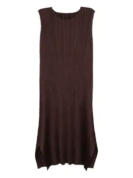 Pleats Please Issey Miyake: Тёмное платье 