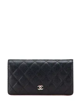 CHANEL Pre-Owned: Чёрный кошелёк 