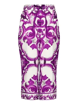 Dolce & Gabbana: Брюки  Majolica с принтом