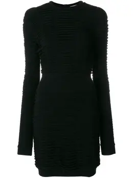 Balmain: Плиссированное платье 