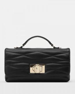 FURLA: Чёрная сумка 