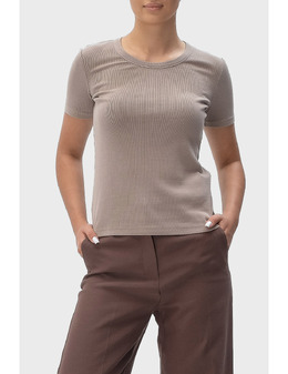 WEEKEND MAX MARA: Коричневая футболка 