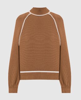 Twinset: Коричневый свитер 