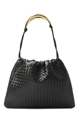 Bottega Veneta: Чёрная сумка 