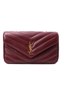 Saint Laurent: Бордовая сумка  Loulou