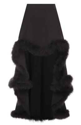 Mugler: Юбка на меху 