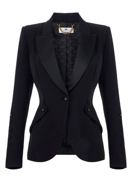 ELISABETTA FRANCHI: Чёрный жакет 