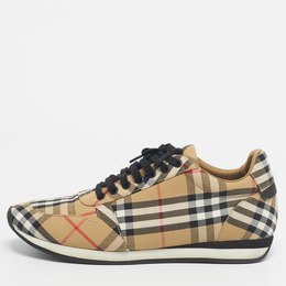 Burberry: Бежевые кроссовки 