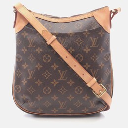 Louis Vuitton: Коричневі сумки через плече 