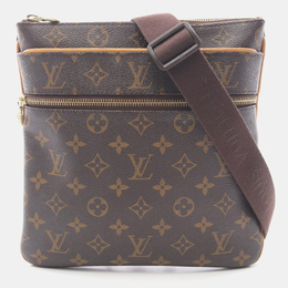 Louis Vuitton: Коричневая сумка  Pochette