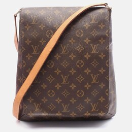Louis Vuitton: Коричневая сумка  Musette