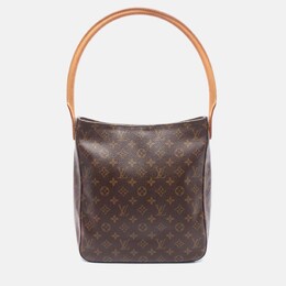 Louis Vuitton: Коричневая сумка  Looping