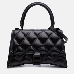 Balenciaga: Чорні сумки на руку  Hourglass