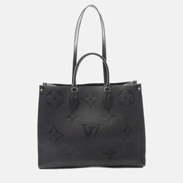 Louis Vuitton: Чёрная сумка-шоппер 
