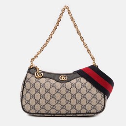 Gucci: Бежевая сумка  GG Supreme