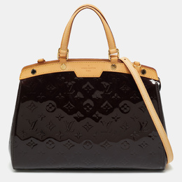 Louis Vuitton: Бордовая сумка 