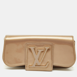 Louis Vuitton: Бежевый клатч 