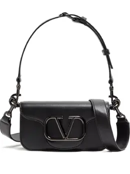 Valentino Garavani: Чёрная сумка через плечо 