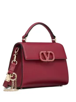 Valentino Garavani: Бордовая сумка 
