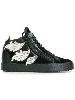 Giuseppe Zanotti: Чёрные кроссовки  Cruel