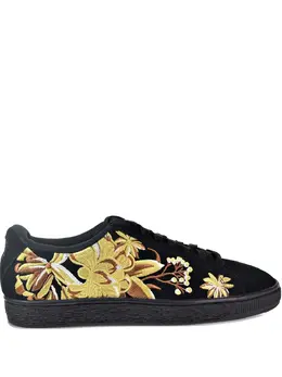 PUMA: Чёрные кроссовки  Suede