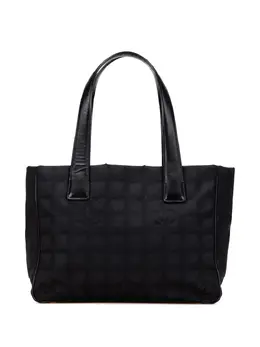 CHANEL Pre-Owned: Чёрная сумка-шоппер 