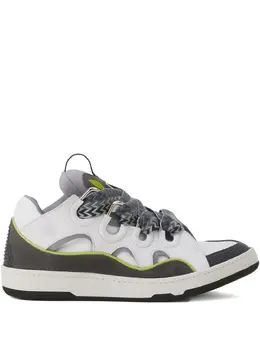 Lanvin: Белые кроссовки  Curb