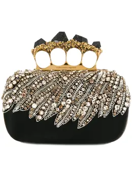 Alexander McQueen: Чёрный клатч  Knuckle