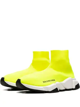 Balenciaga: Жёлтые кроссовки  Speed