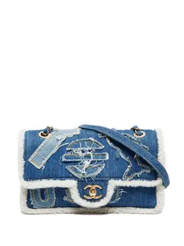 CHANEL Pre-Owned: Голубая сумка 