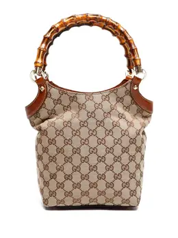 Gucci Pre-Owned: Бежевая сумка-шоппер 