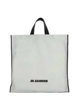 Jil Sander: Светлая сумка-шоппер 