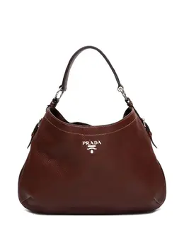 Prada Pre-Owned: Коричневая сумка-шоппер 