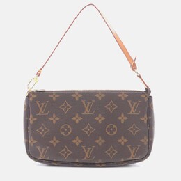 Louis Vuitton: Коричневая сумка  Pochette Accessoires