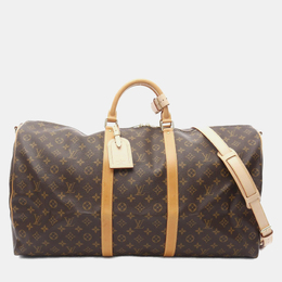 Louis Vuitton: Коричневая сумка  Keepall