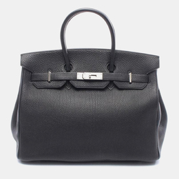 Hermes: Чёрная сумка  Birkin 35