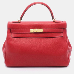 Hermes: Красная сумка  Kelly 32