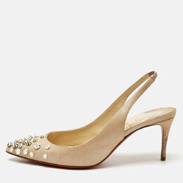 Christian Louboutin: Бежевые туфли 