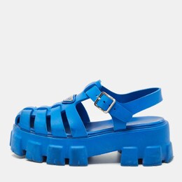 Prada: Голубые сандалии 