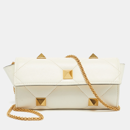 Valentino: Белый кошелёк  Roman Stud