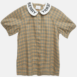 Burberry Kids: Бежевая рубашка 